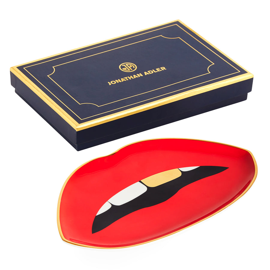 Porcelain Trinket Tray | Jonathan Adler Lips | Oroa.com