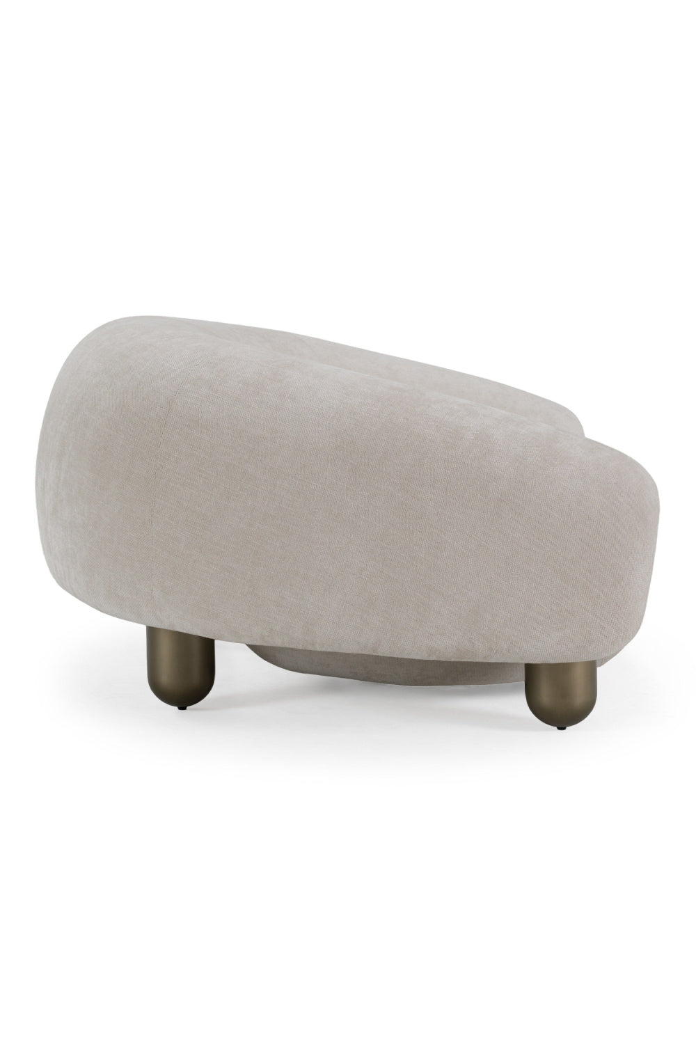 Light Gray Contemporary Accent Chair – Clarity – rear view