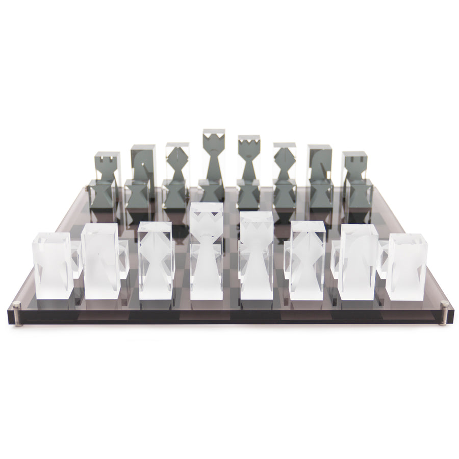 Smoked & Clear Acrylic Chess Set | Jonathan Adler | Oroa.com