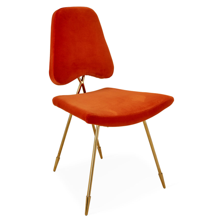 Crisscross Brass Frame Dining Chair | Jonathan Adler Maxime | Oroa.com