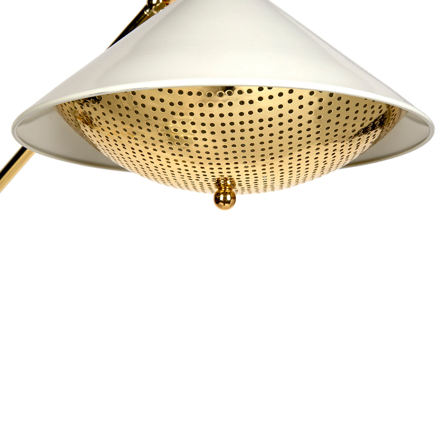 White Lacquered Task Floor Lamp – Maxime – side view
