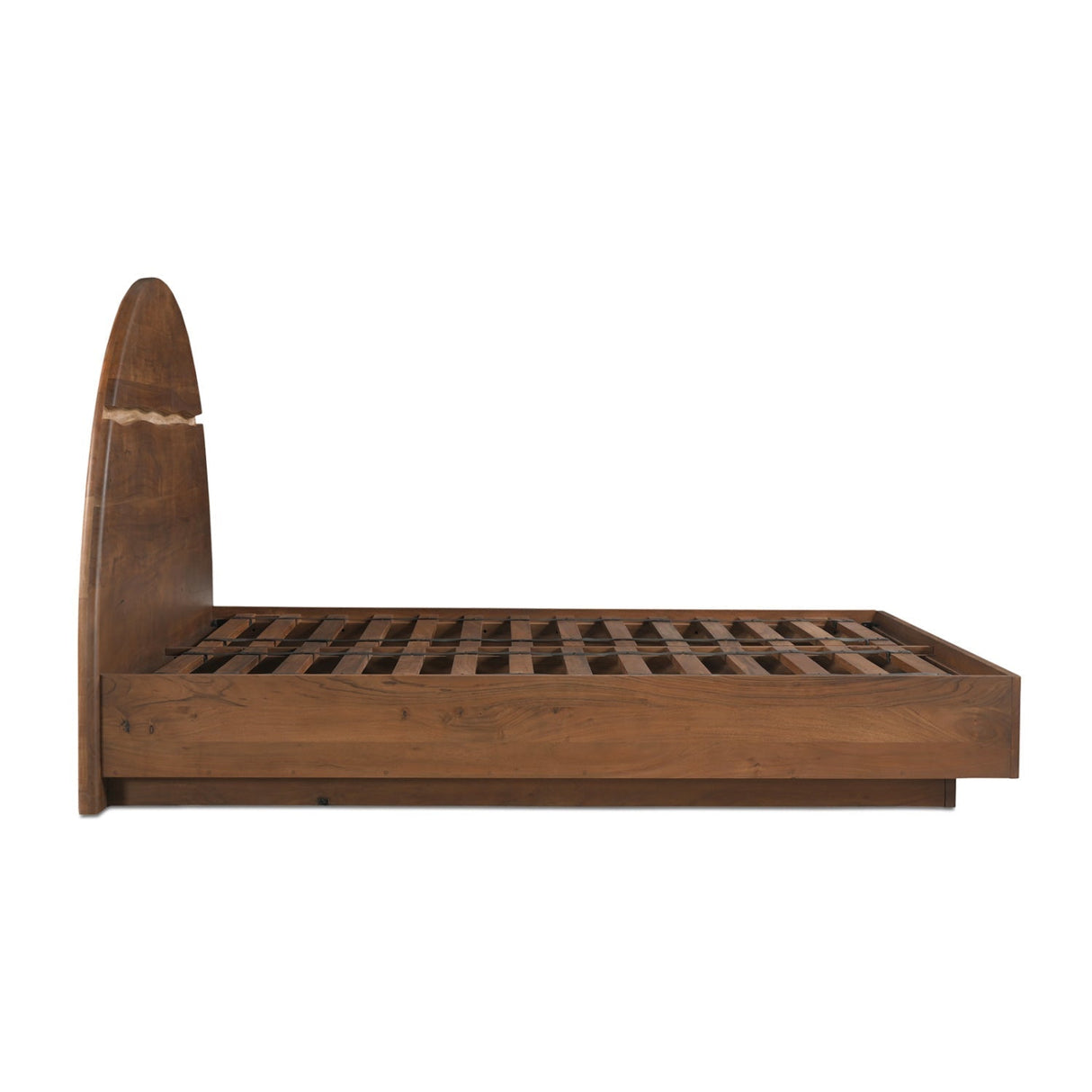 Modern European furniture - Arched Acacia Wood Bed - www.oroa.com