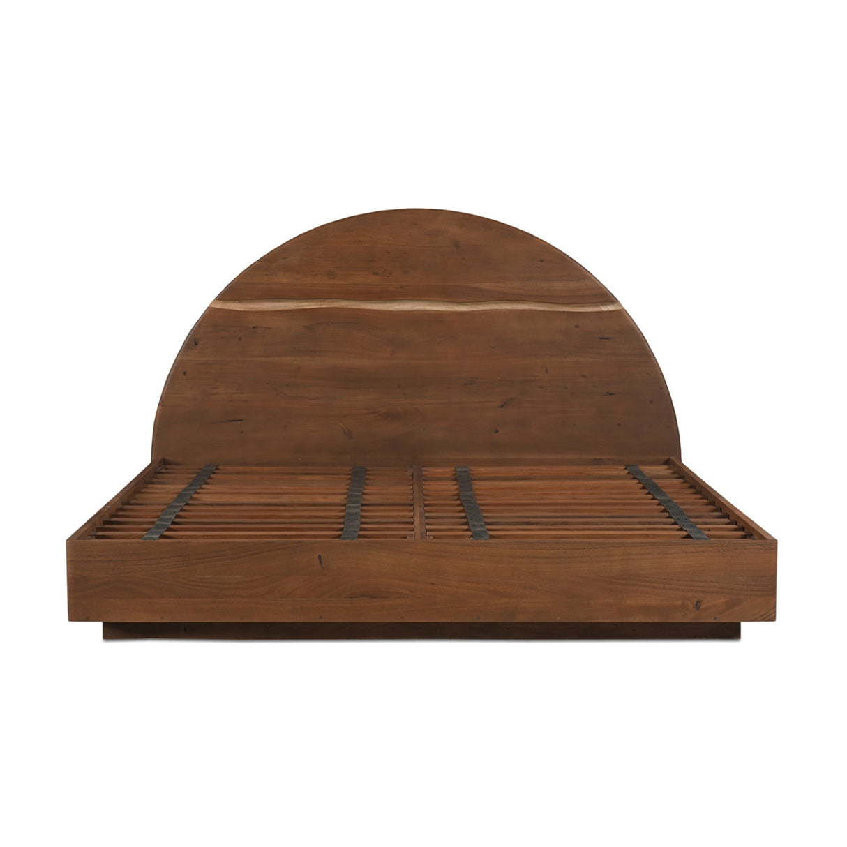 Modern European furniture - Arched Acacia Wood Bed - www.oroa.com