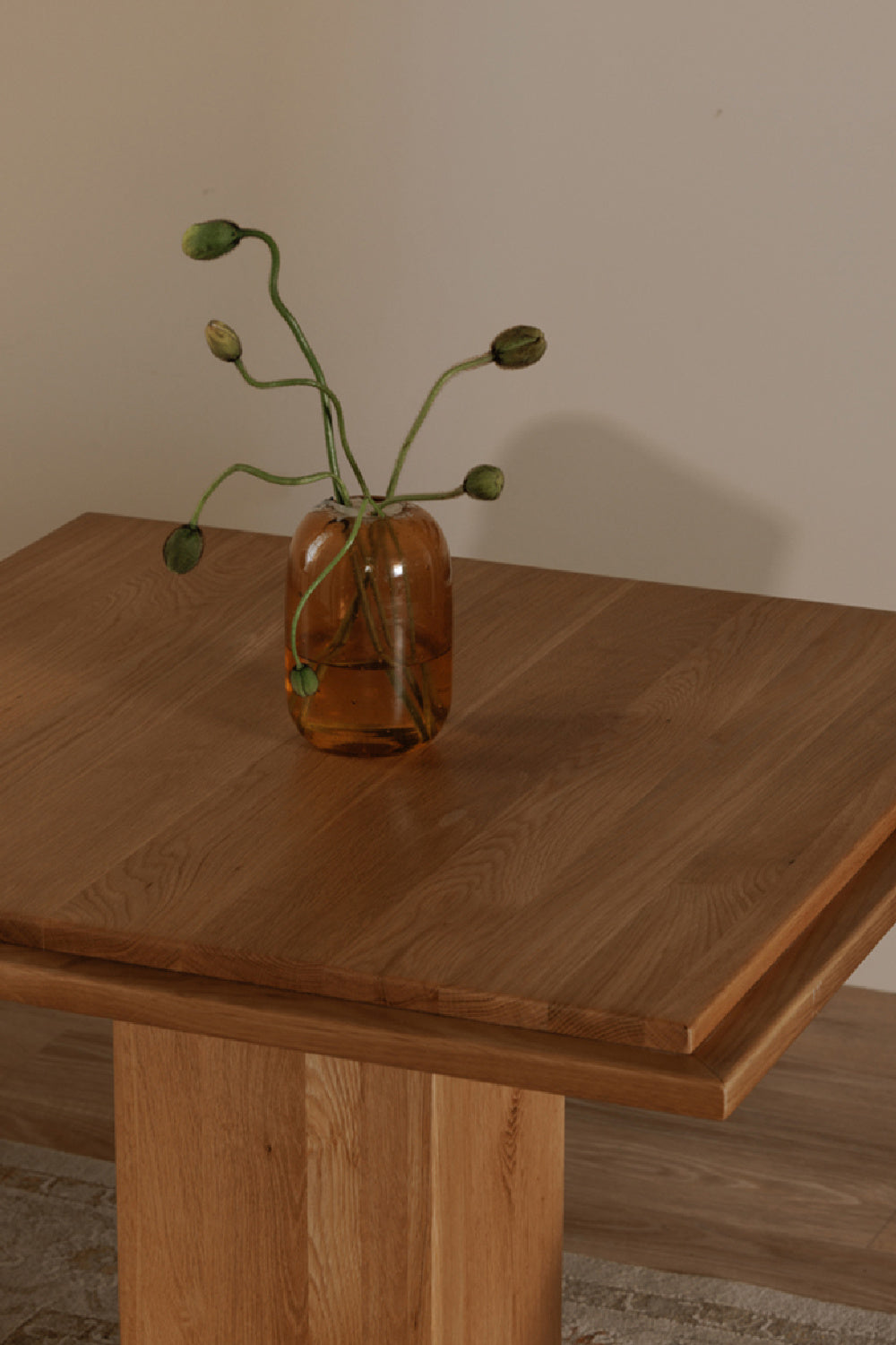 Modern European furniture - Square Natural Wood Table - www.oroa.com