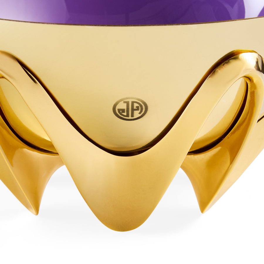 Purple Interior Solid Brass Bowl | Jonathan Adler Oscar Amethyst | Oroa.com