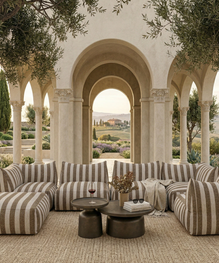 outdoor striped sofa - oroa.com