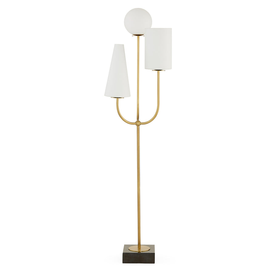 Milk Glass Shades Floor Lamp | Jonathan Adler Paradiso | Oroa.com