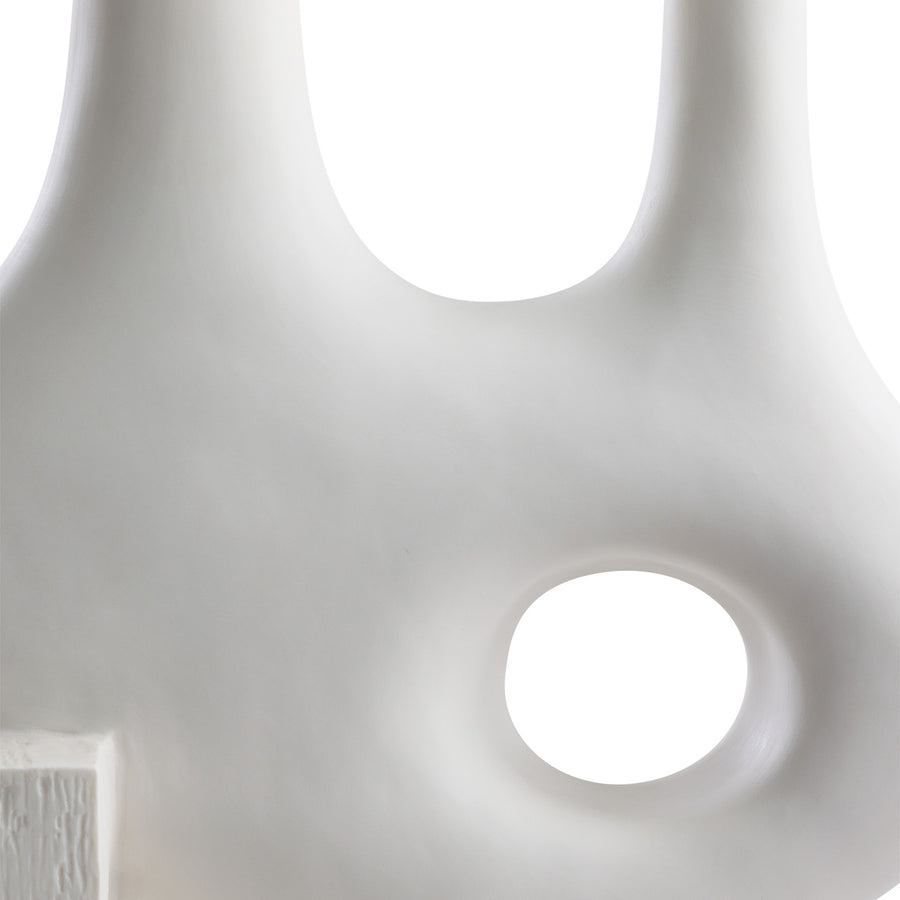 White Porcelain Abstract Vase XL | Jonathan Adler Paradox | Oroa.com