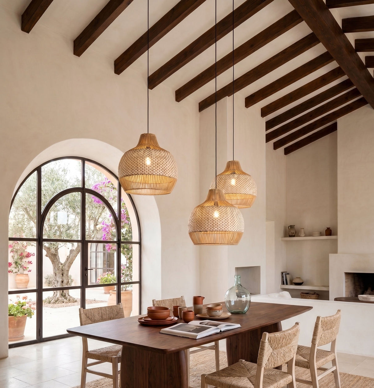 rattan pendant lights - www.oroa.com