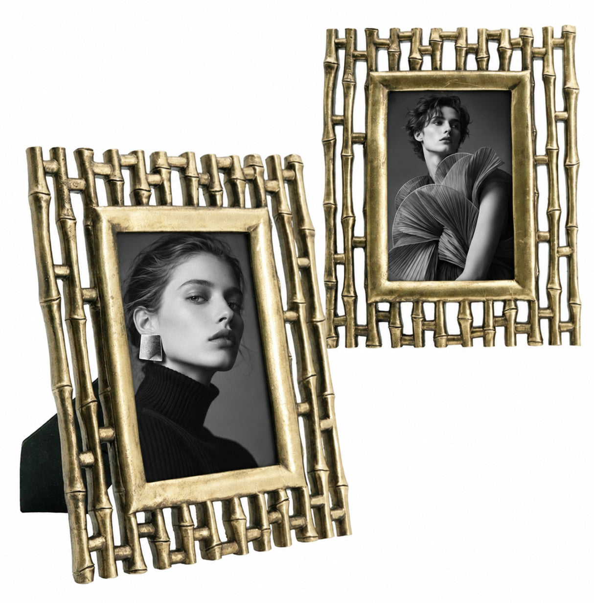 Antique Gold Photo Frames, Set of 2 | Catchy