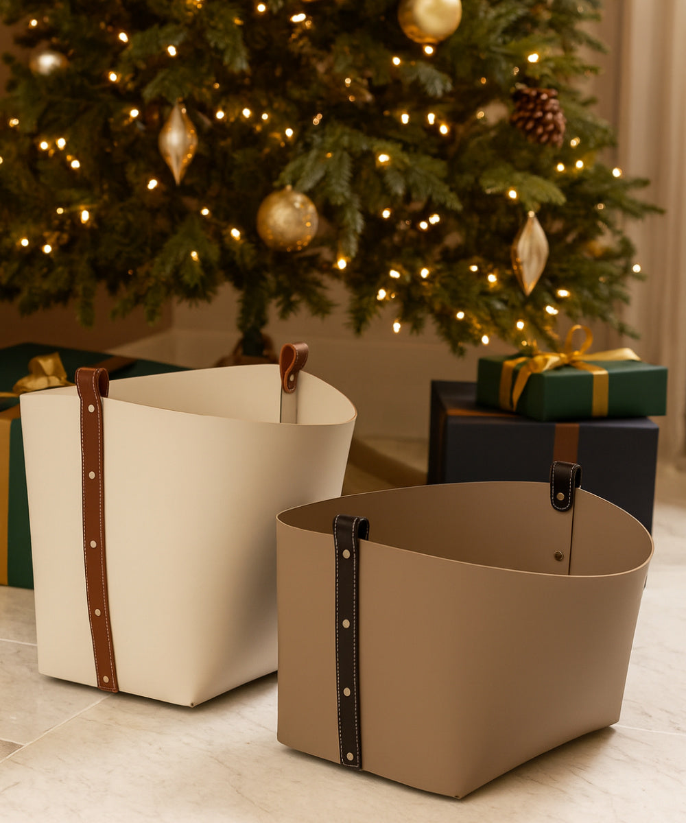 pinetti leather baskets - www.oroa.com