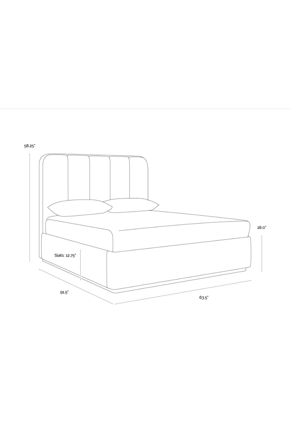 Channel Tufted Bed by Splendido Jamille, alternate view 6