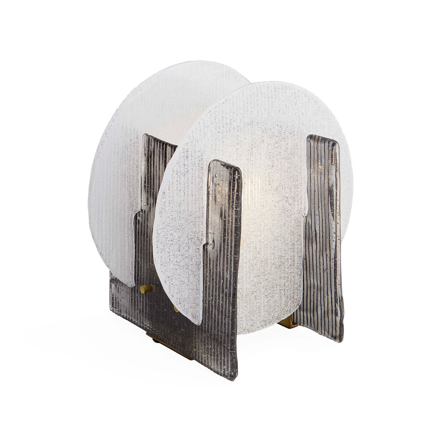 Round Ribbed Glass Table Lamp | Jonathan Adler Rialto | Oroa.com