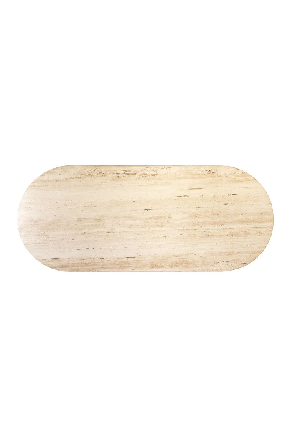 Oval Travertine Modern Dining Table | Oroa.com