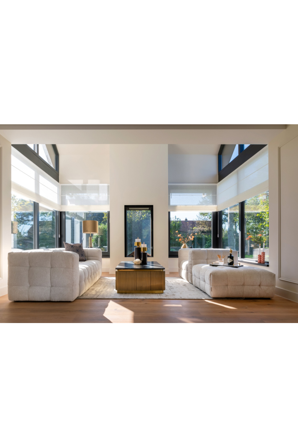 Gold Rectangular Coffee Table | Oroa.com