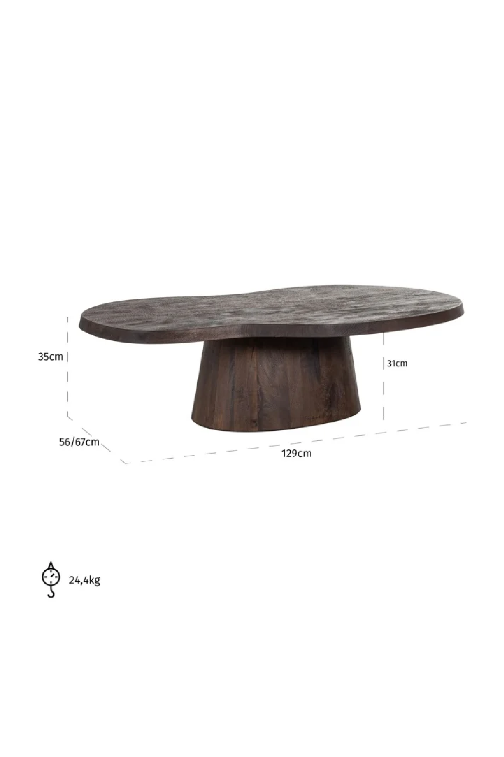 Brown Mango Organic Coffee Table | Oroa.com