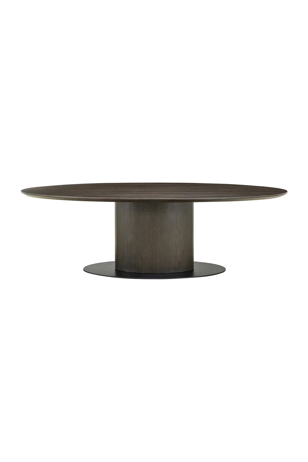 Dark Brown Wooden Oval Dining Table | Oroa.com