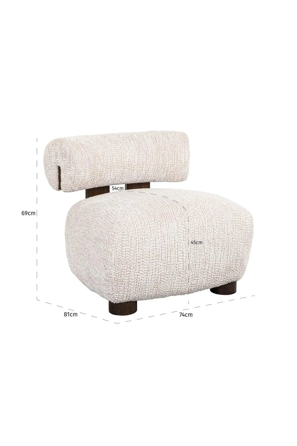 Modern Cotton Lounge Chair | Oroa.com