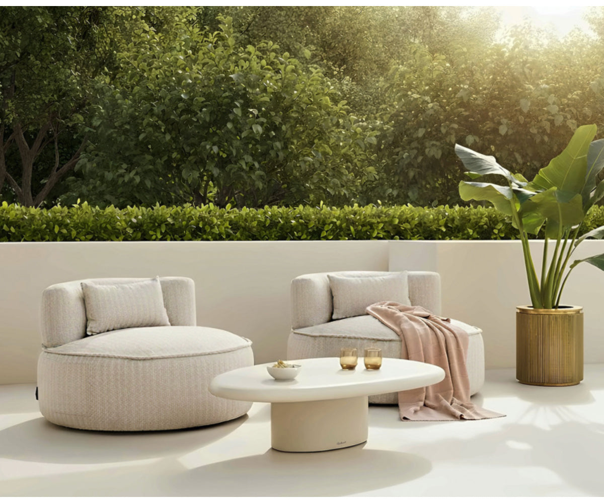 modern white outdoor table - www.oroa.com