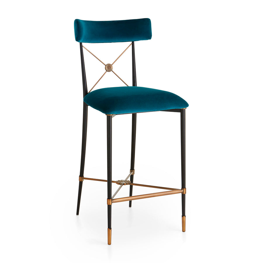 Velvet Counter Stool | Jonathan Adler Rider | Oroa.com