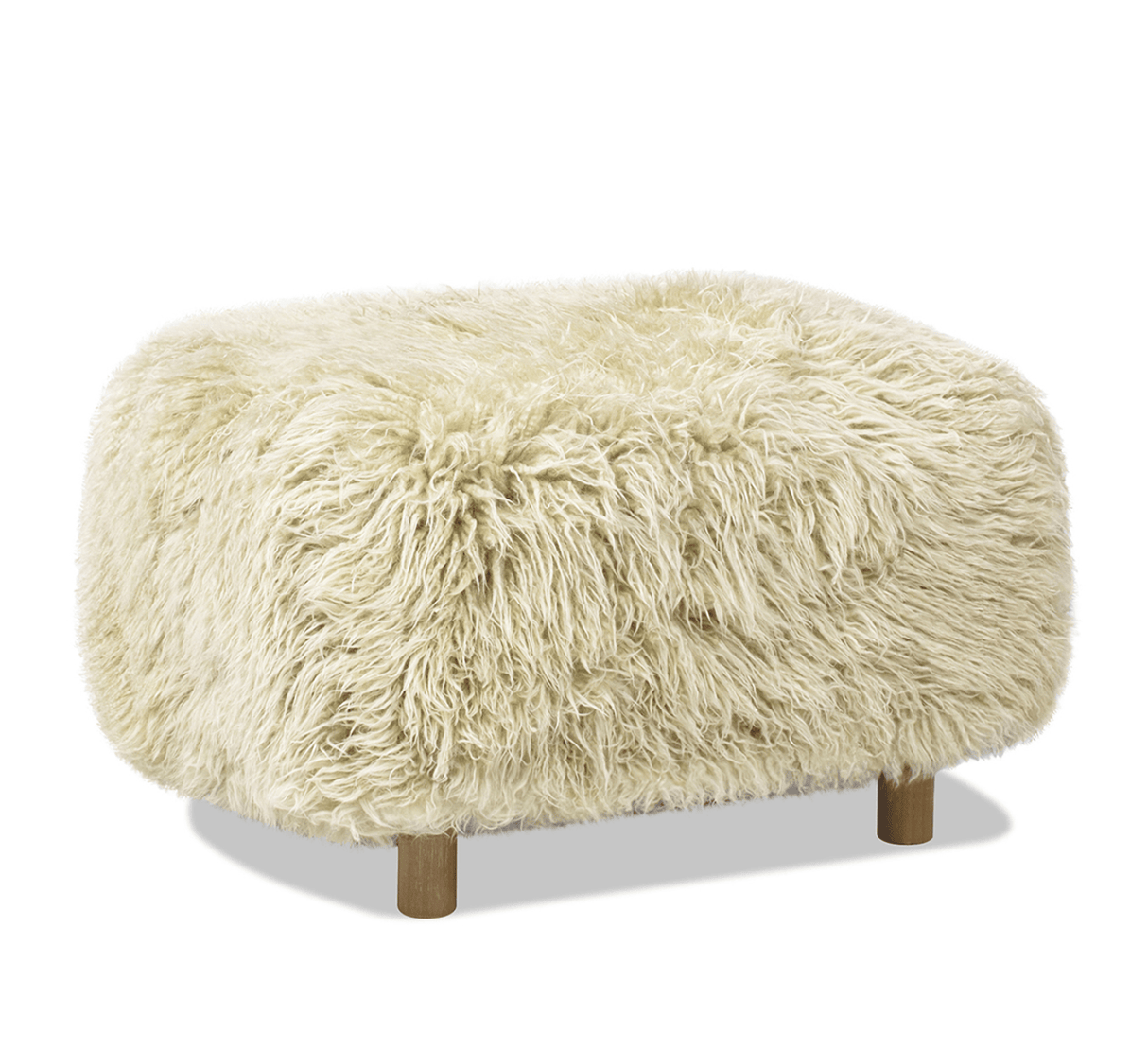 Modern European furniture - New Zealand Sheepskin Ottoman - www.oroa.com