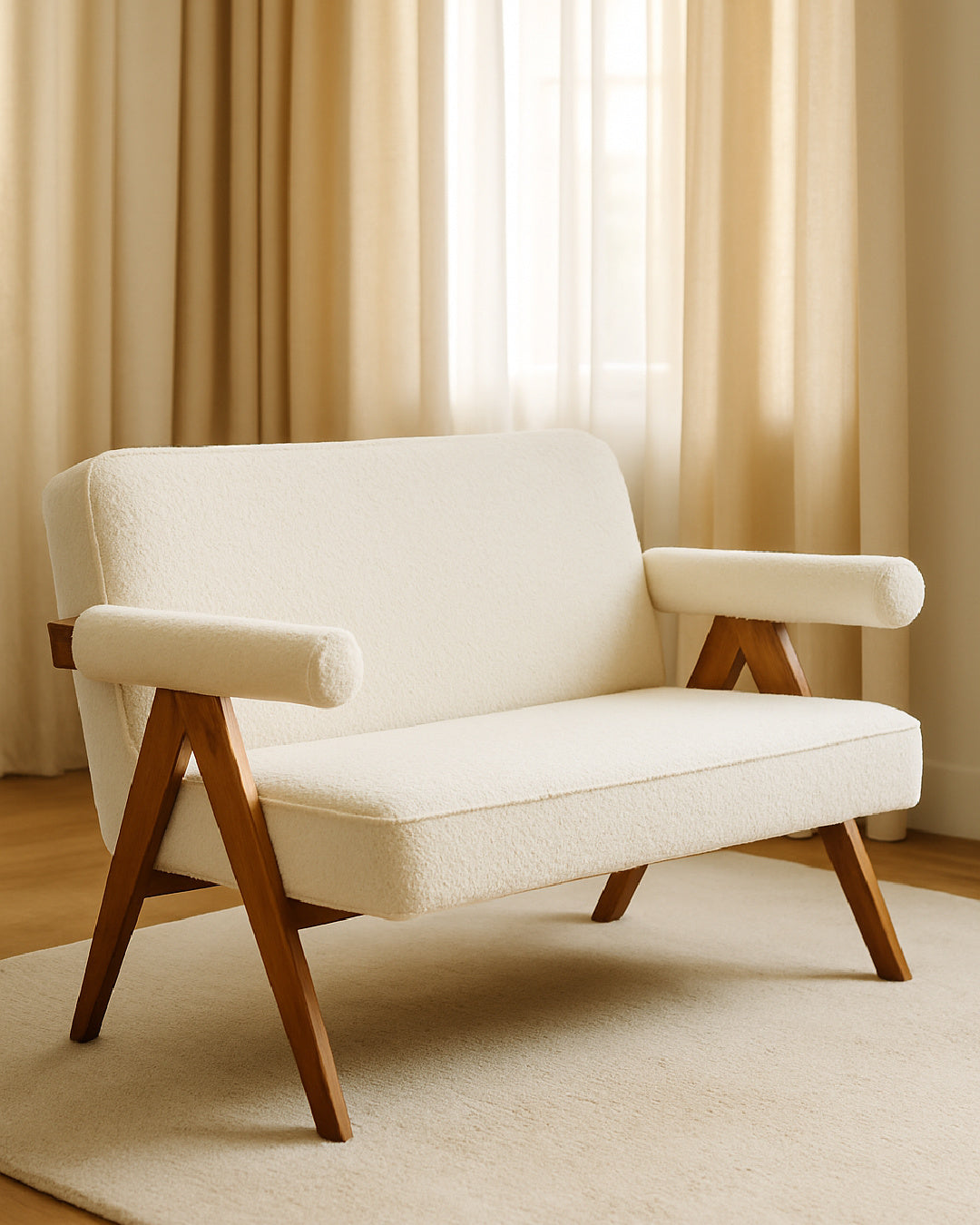 small boucle sofa - www.oroa.com