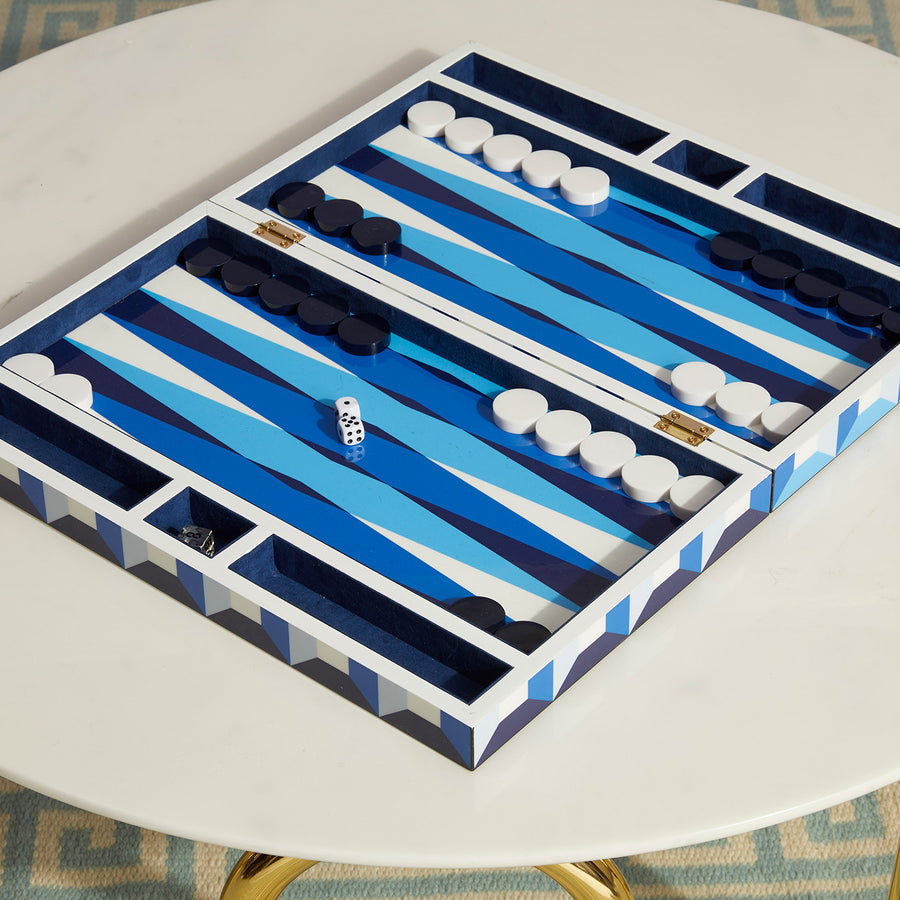 Geometric Patterned Backgammon Set | Jonathan Adler Sorrento