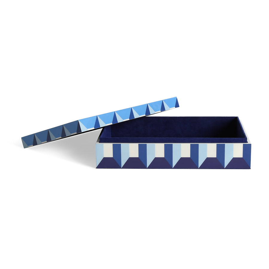 Geometric Pattern Lacquer Box L | Jonathan Adler Sorrento | Oroa.com