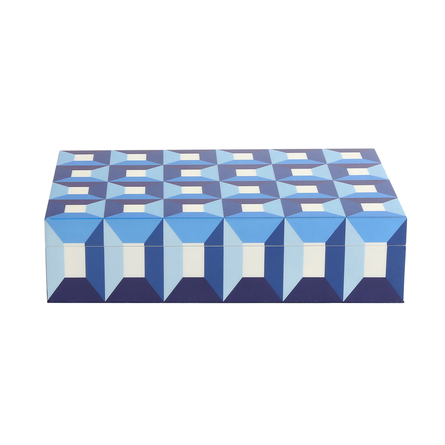 Geometric Pattern Lacquer Box L | Jonathan Adler Sorrento | Oroa.com