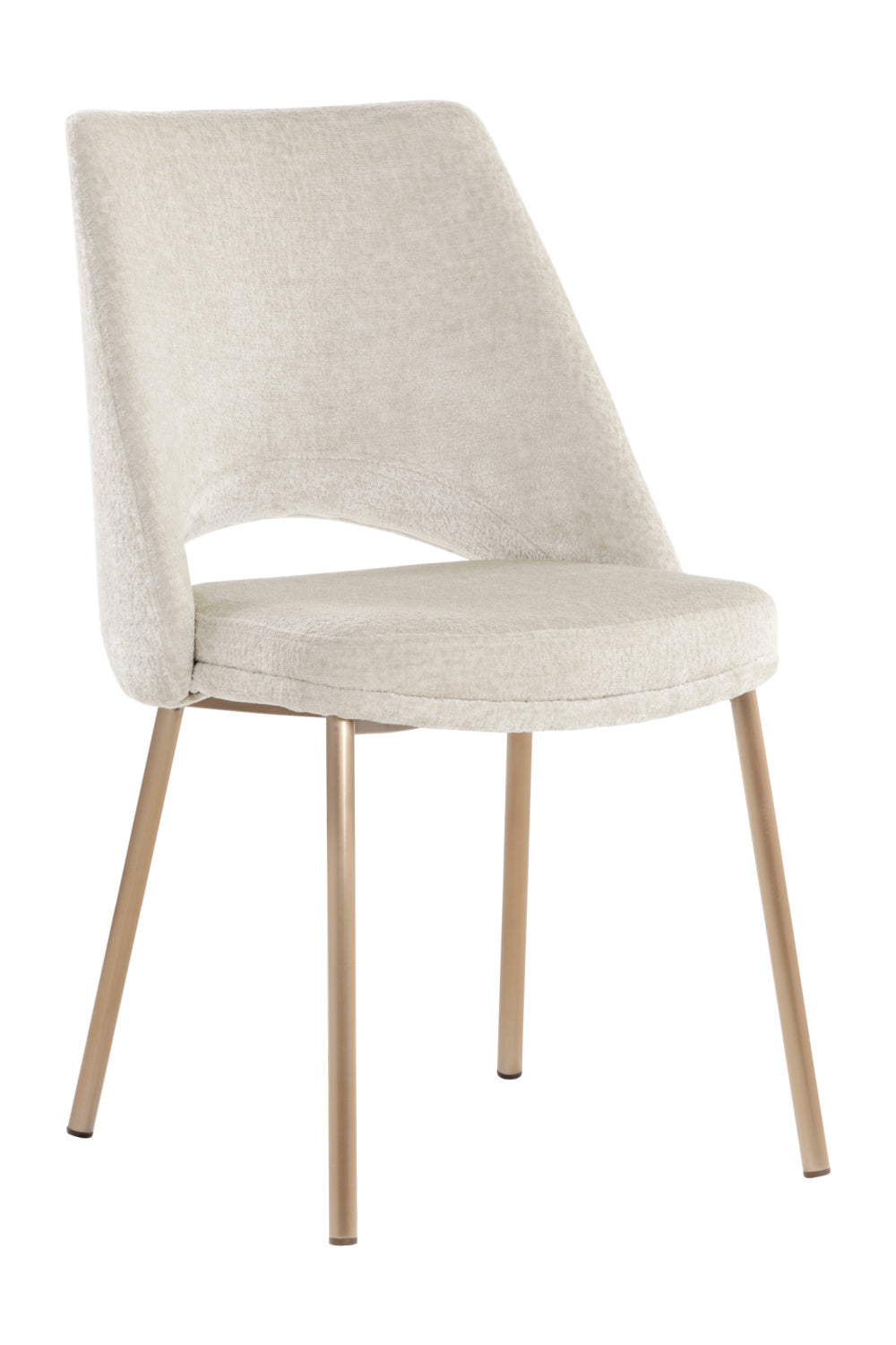 Modern European furniture - Cutout-Back Fabric Dining Chairs (2) - www.oroa.com
