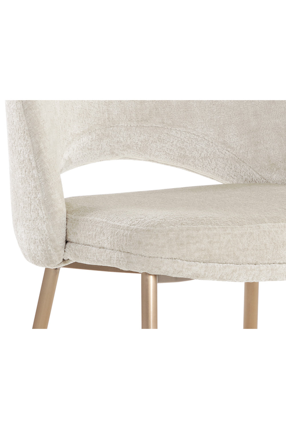 Cutout-Back Fabric Dining Chairs (2) by Splendido Radella, alternate view 7