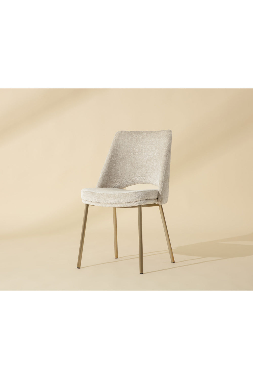 Modern European furniture - Cutout-Back Fabric Dining Chairs (2) - www.oroa.com