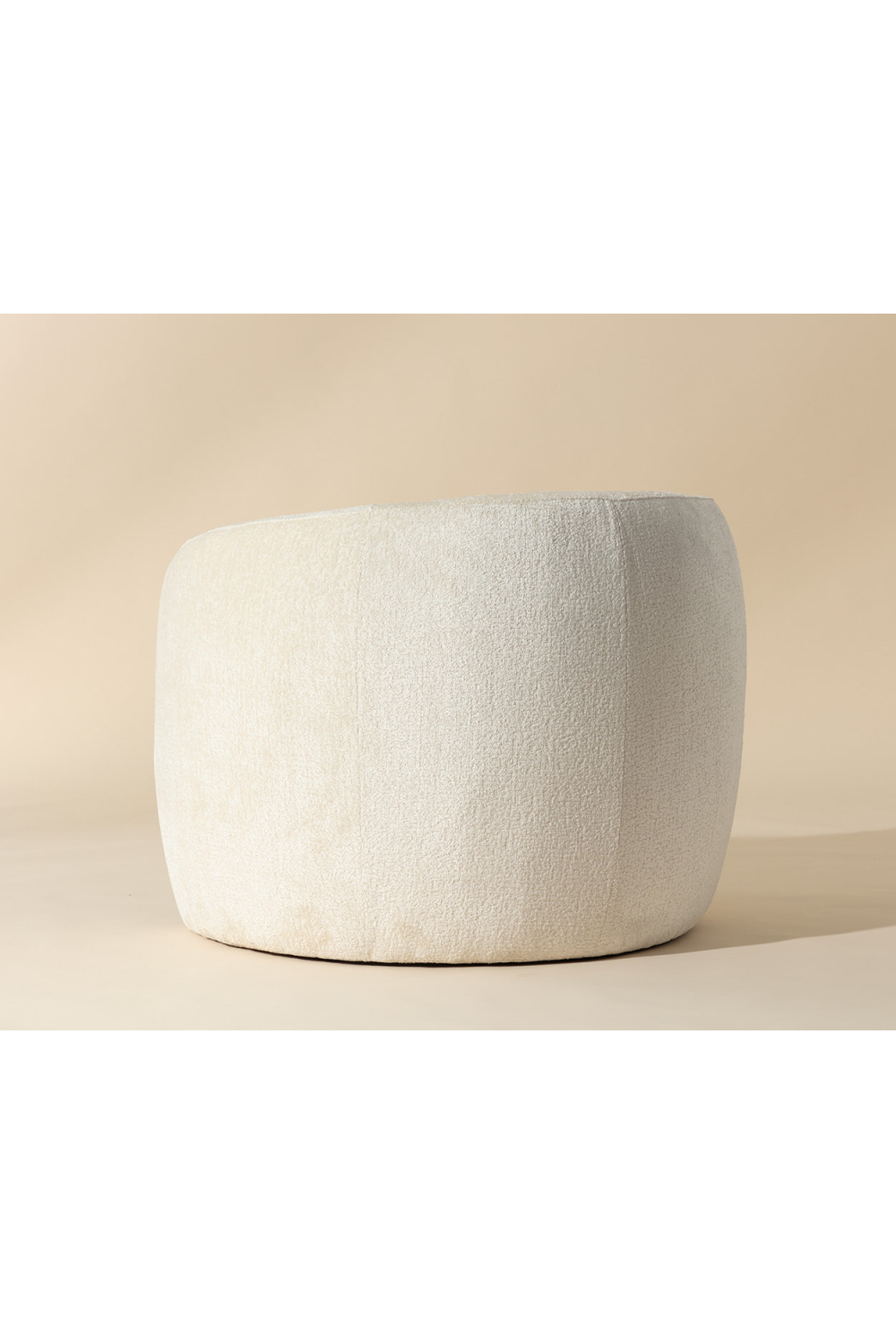 White Curved Lounge Chair by Splendido Mircea Accent Chair, alternate view 9