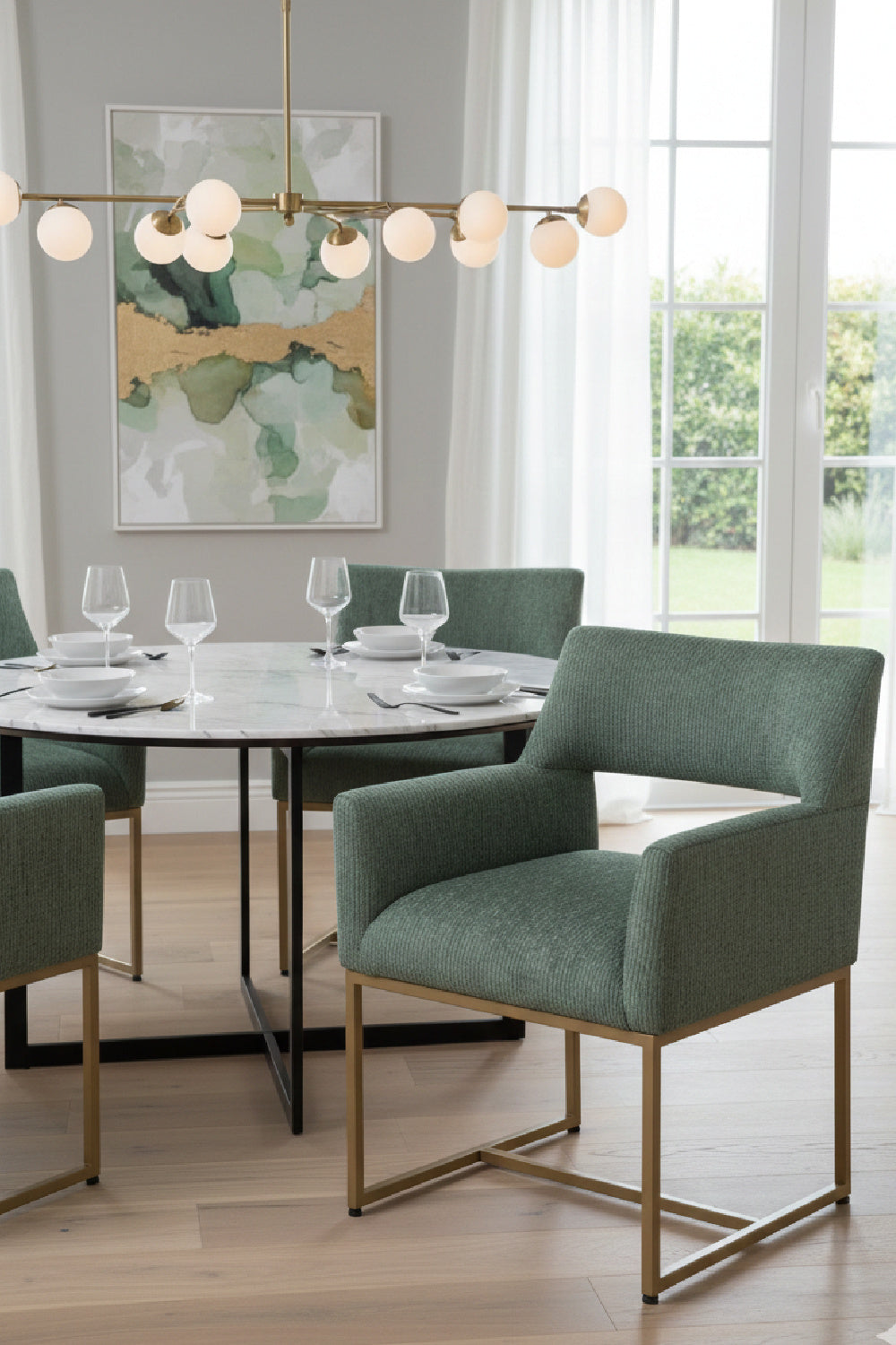 Modern European furniture - Teal Cutout-Back Dining Chair - www.oroa.com | Oroa.com
