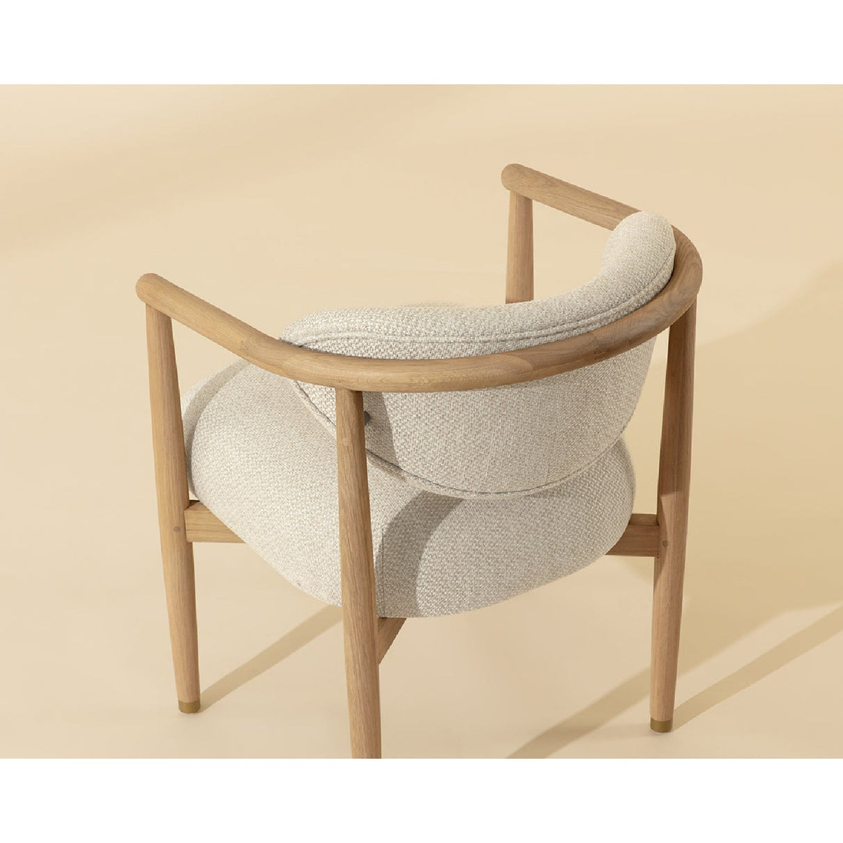 Modern European furniture - Round Oak Frame Dining Armchair - www.oroa.com | Oroa.com
