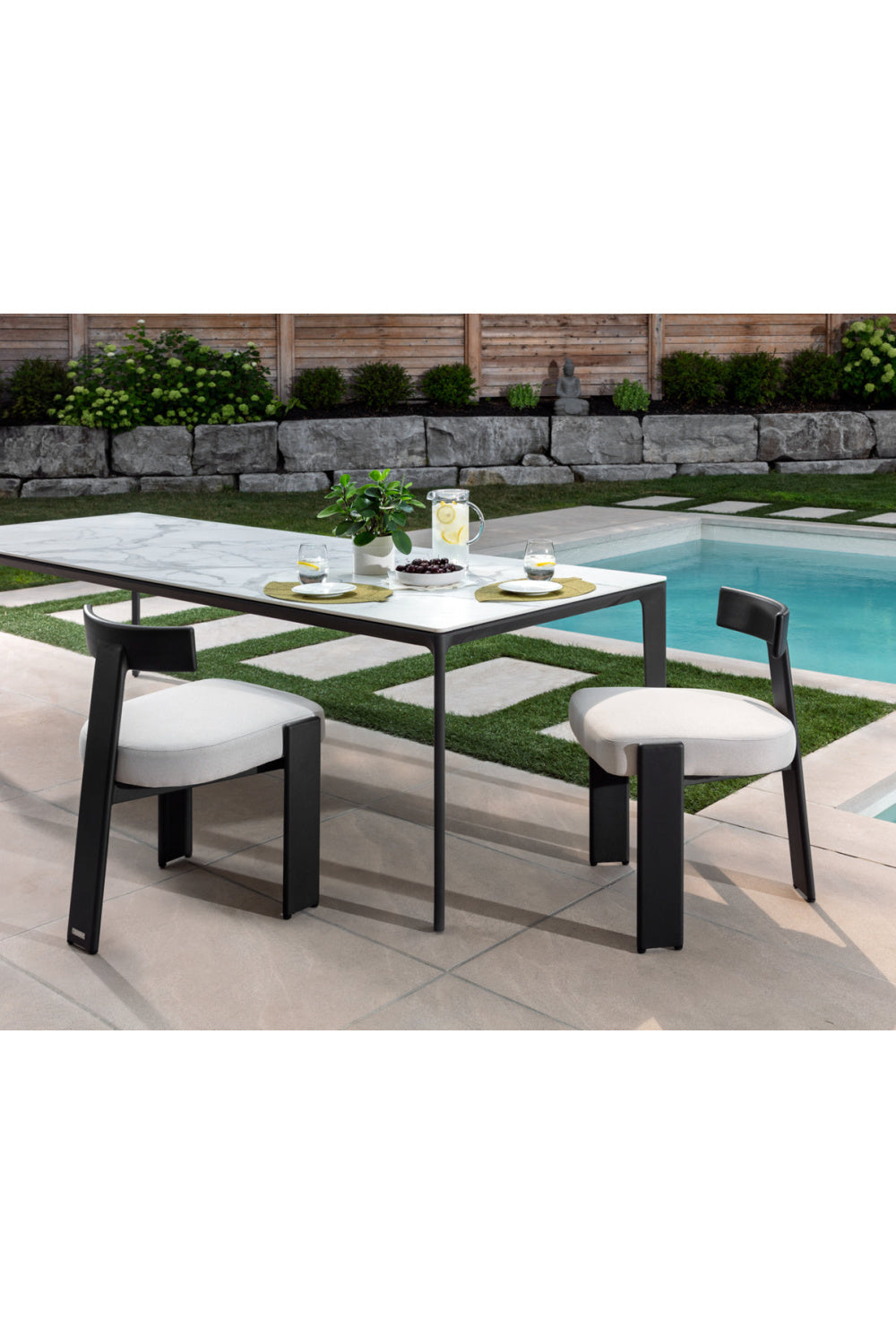 T-Shaped Back Indoor/Outdoor Dining Chairs (2) by Splendido Titan, alternate view 10