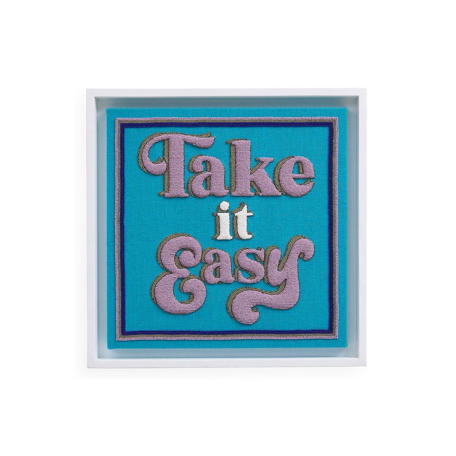 Beaded Linen Wall Art | Jonathan Adler Take It Easy | Oroa.com