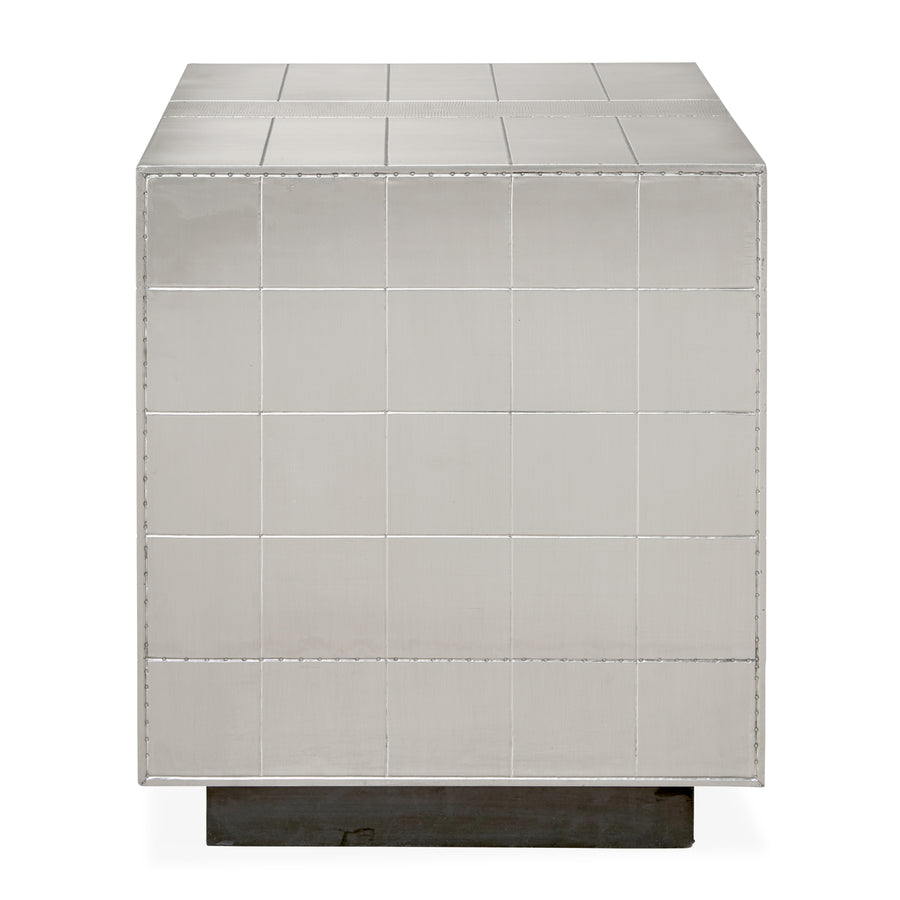 Nickel-Plated Bedside Table | Jonathan Adler Talitha | Oroa.com