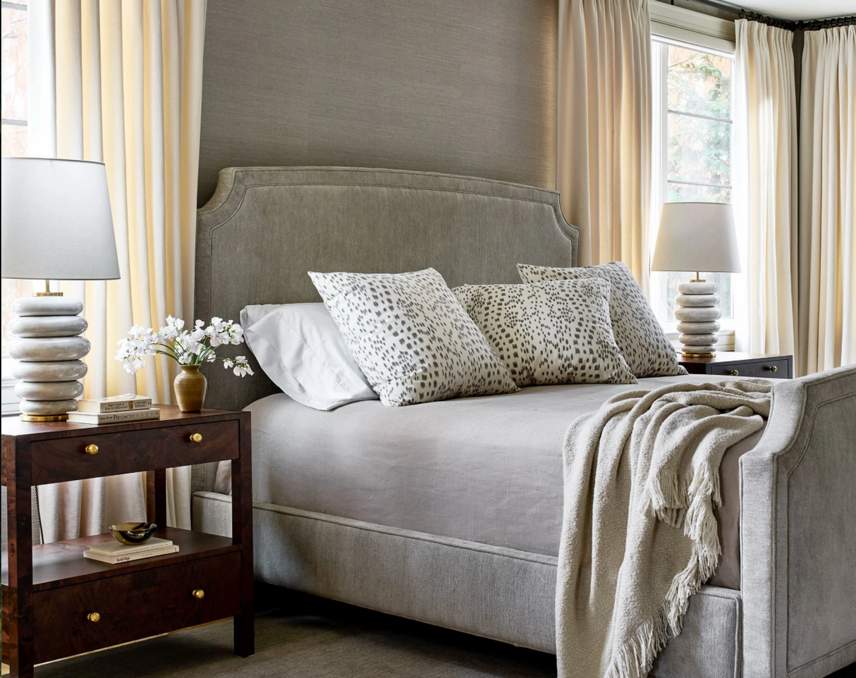 Les Touches Pillow Cover in Gray