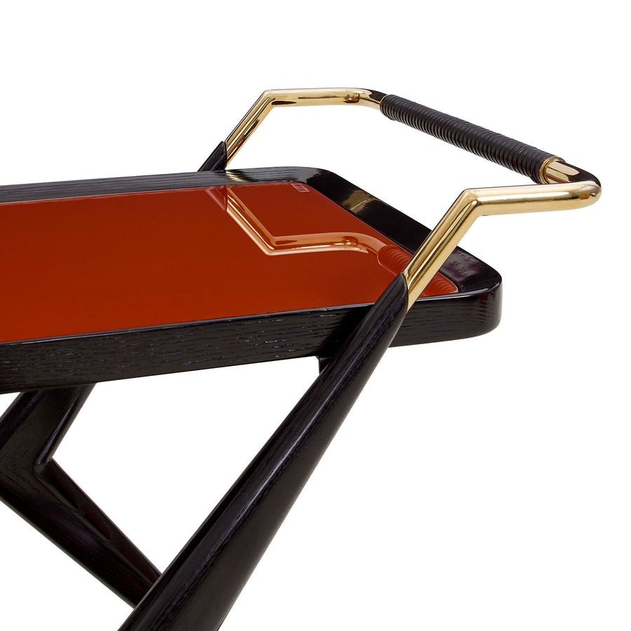 Painted Glass Bar Cart | Jonathan Adler Trocadero | Oroa.com