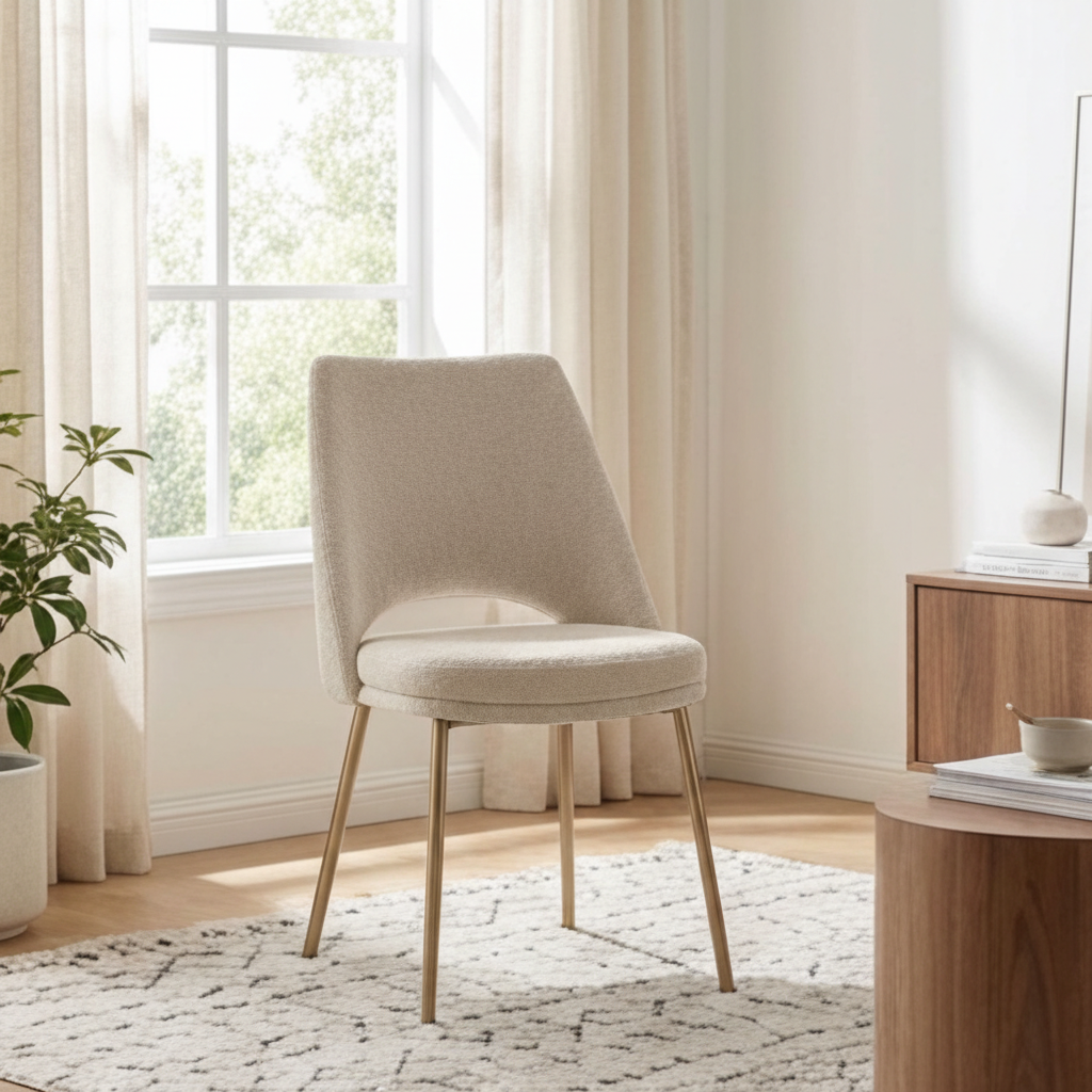 Cutout-Back Fabric Dining Chairs (2) by Splendido Radella, alternate view 15