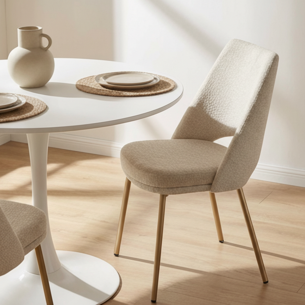 Cutout-Back Fabric Dining Chairs (2) by Splendido Radella, alternate view 17
