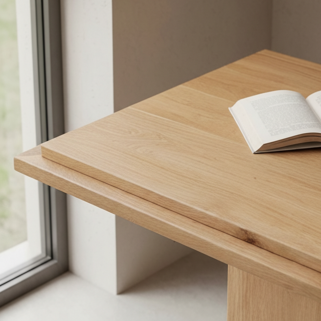 Modern European furniture - Square Natural Wood Table - www.oroa.com