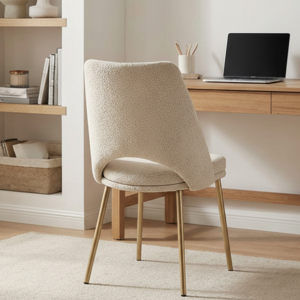 Cutout-Back Fabric Dining Chairs (2) by Splendido Radella, alternate view 14