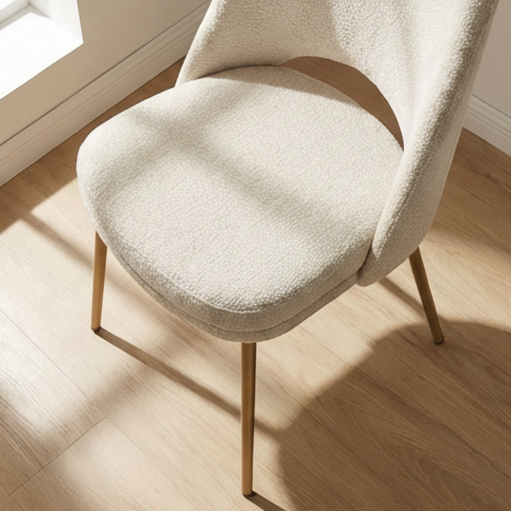 Cutout-Back Fabric Dining Chairs (2) by Splendido Radella, alternate view 12
