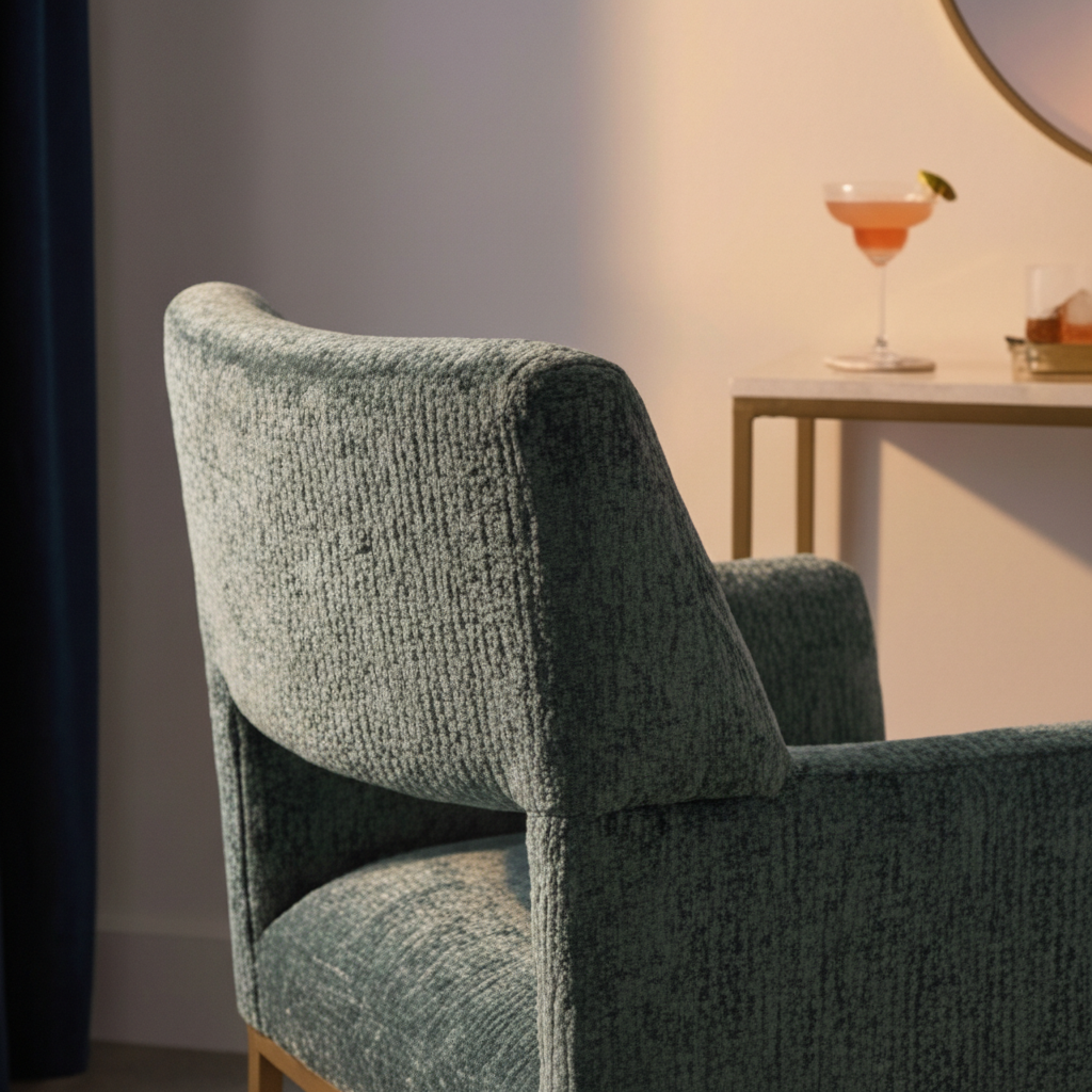 Teal Cutout-Back Dining Chair by Splendido Greco, alternate view 18