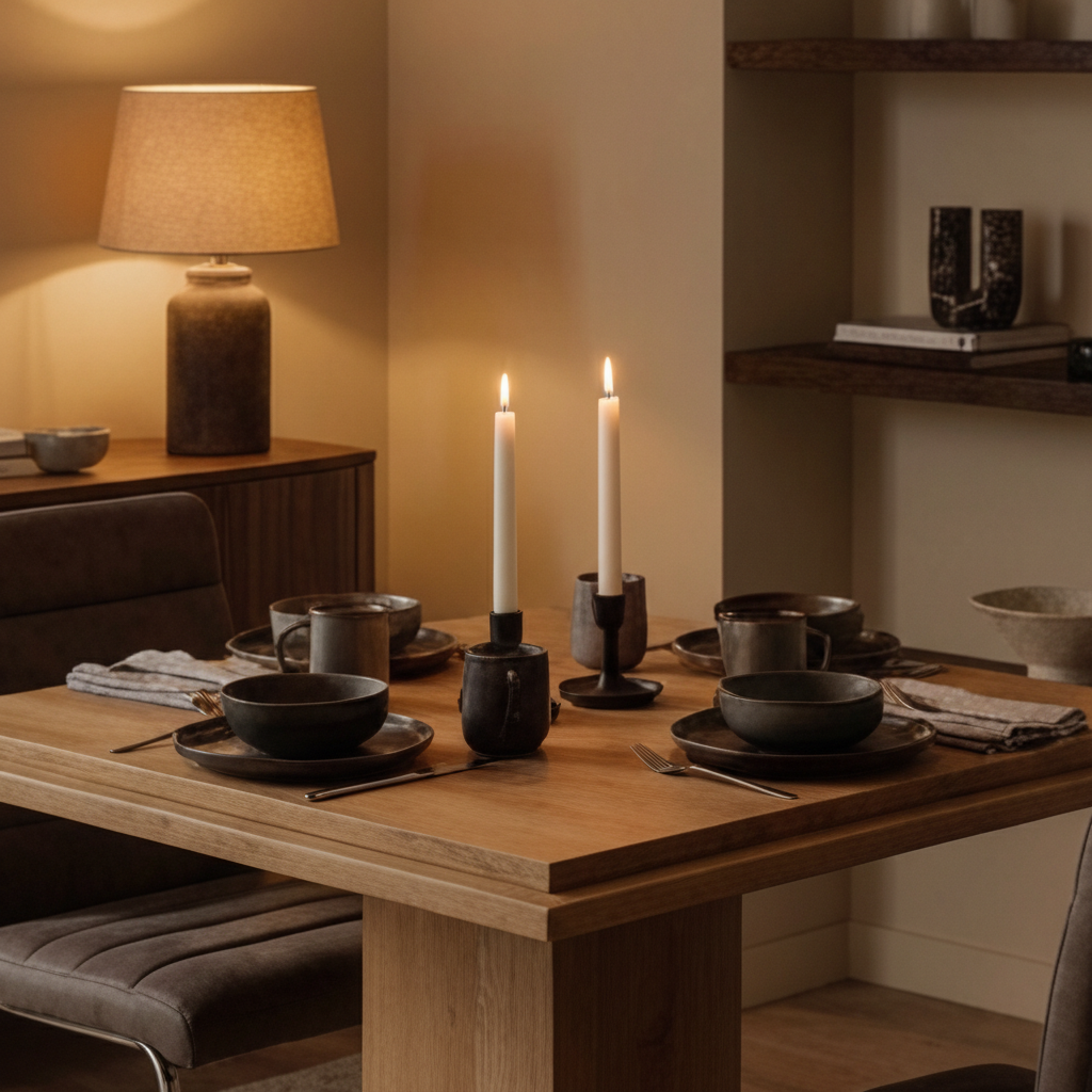Modern European furniture - Square Natural Wood Table - www.oroa.com