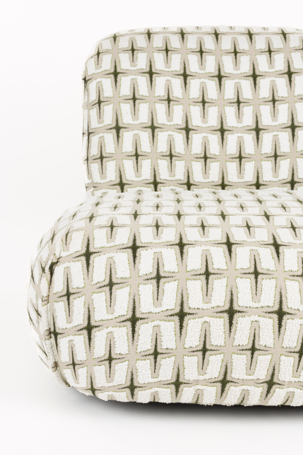 Printed Fabric Lounge Chair | Bold Monkey Ritz | Oroa.com