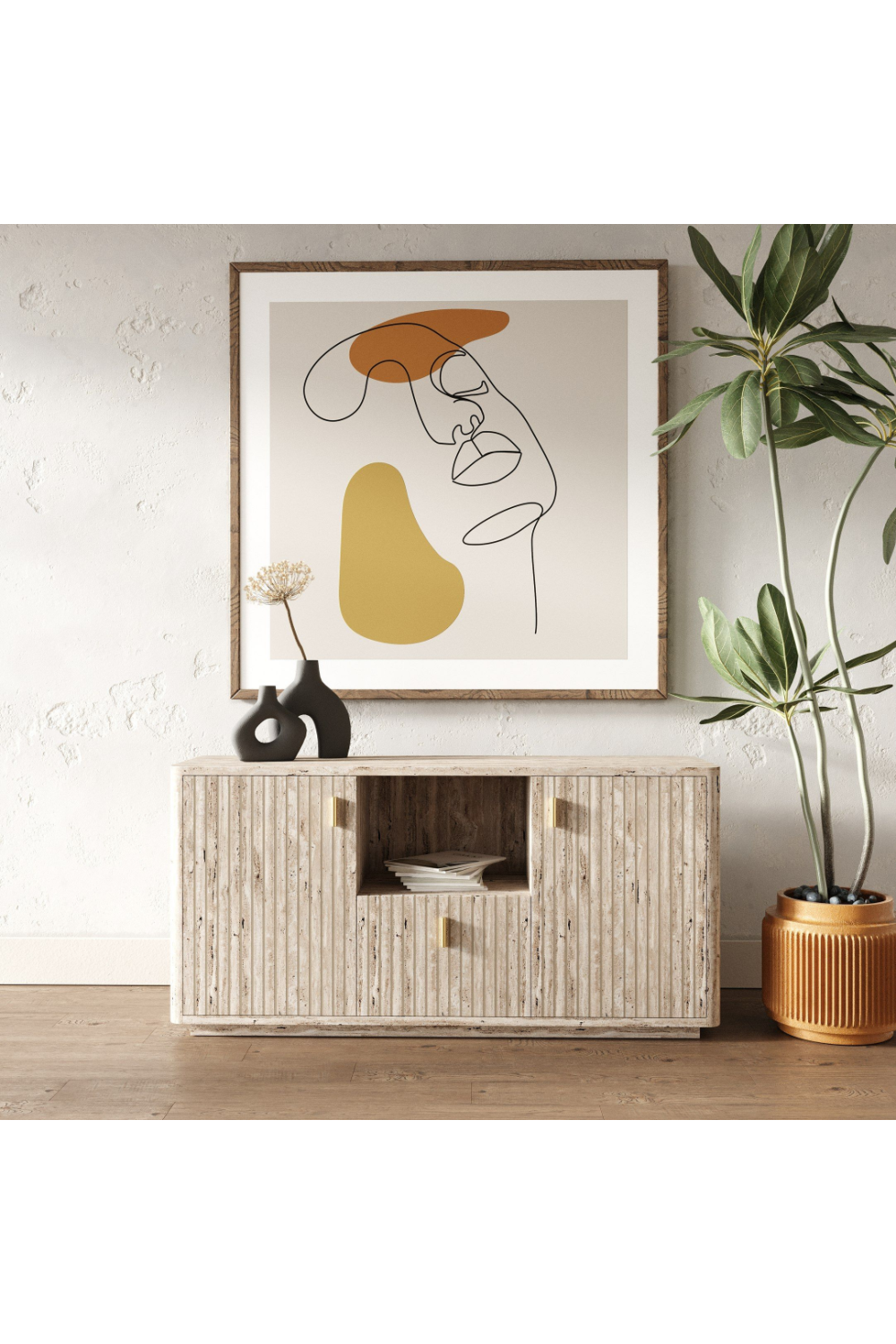 Travertine Horizontal File Cabinet | OROA Modern Roma | Oroa.com