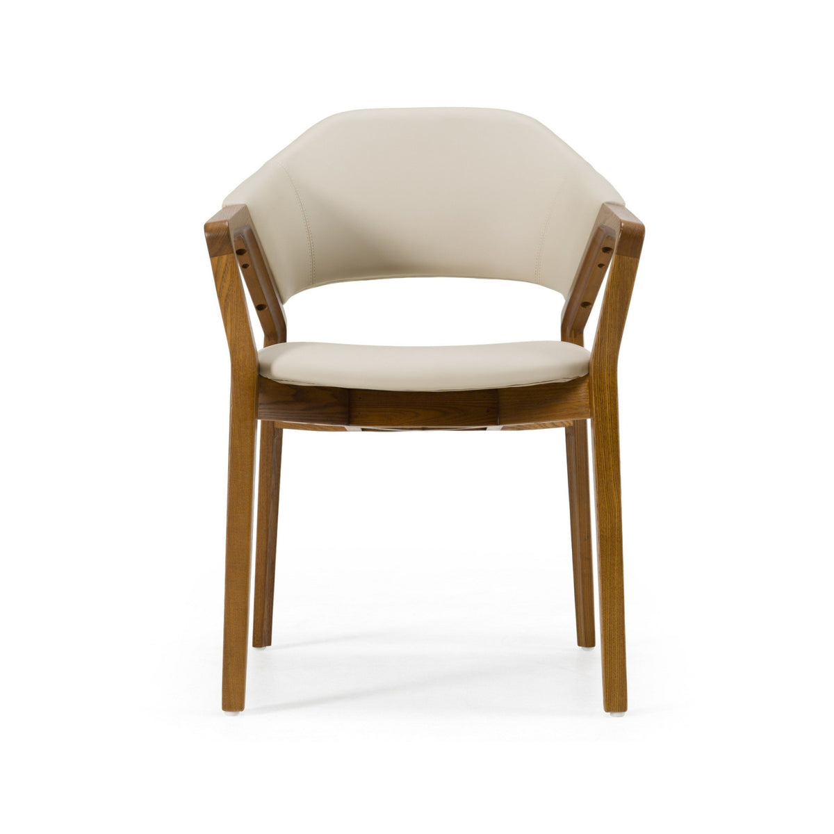 Cream Vegan Leather Dining Chair | OROA Modern Ocasio